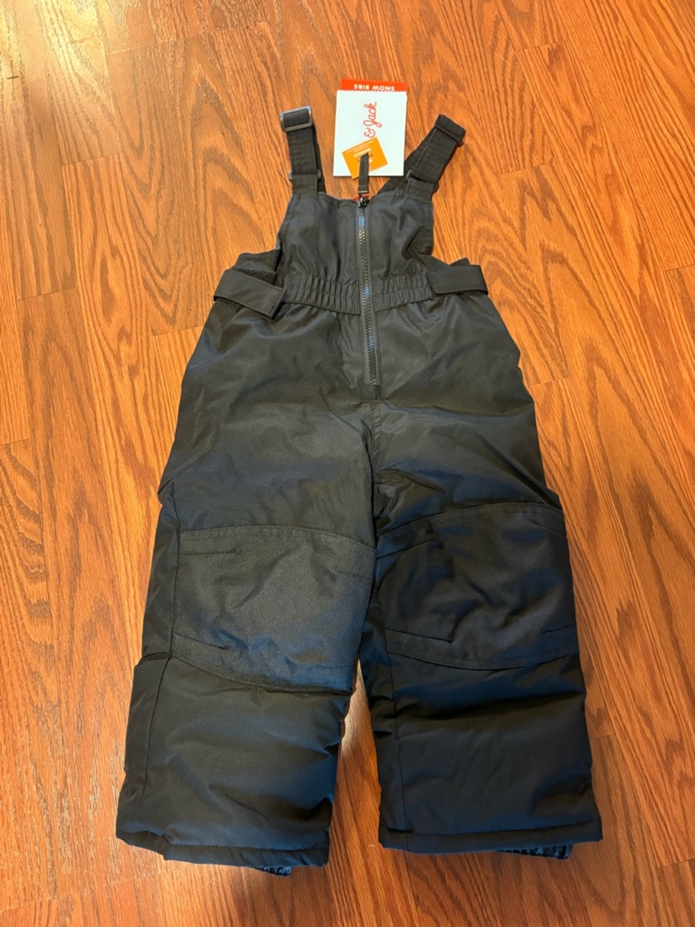 Cat and Jack toddler snow bibs in black